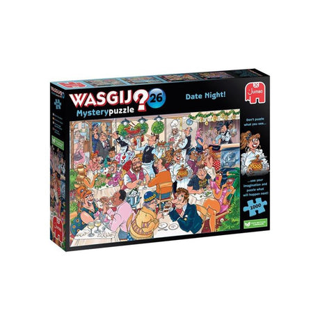 Jumbo wasgij misterio 26 - ¡cita nocturna! - Puzzle de 1000 piezas - Puzzle para adultos.