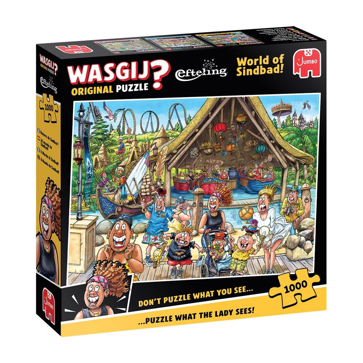 Rompecabezas original de Wasgij Efteling: ¡el mundo de Sindbad! - 1000 uds.