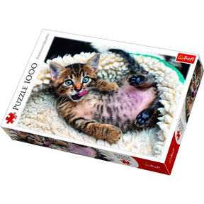 Puzzle 1000 piezas - gatito feliz