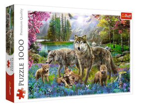 Puzzle 1000 piezas - encuentro de lobos