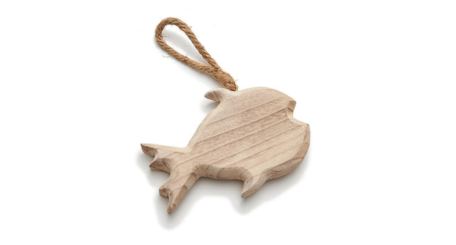 Paulownia fish round 22x15cm