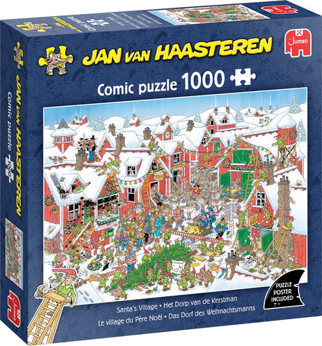 Puzzle Jumbo Jan Van Haasteren Pueblo de Papá Noel 1000 Piezas