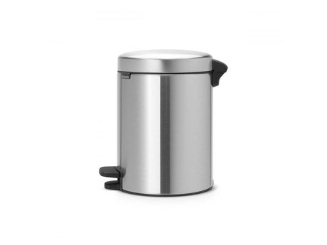 Brabantia newicon cubo de basura con pedal 5l acero mate