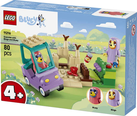 Lego bluey grandmas con bingo y bluey kit de construcción con juguetes para niños 11216
