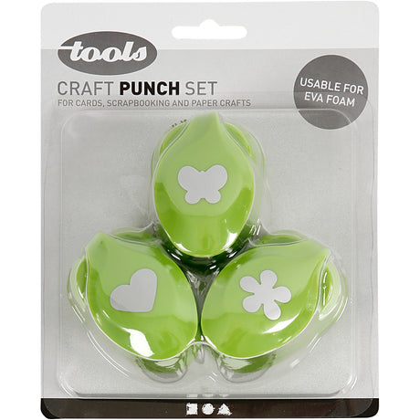 Empresa creativa https: www.cchobby.nl juego de punzonado-flor-mariposa-corazón-tamaño-25-mm-3-piezas-1-caja