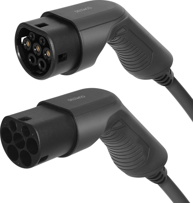 Cable de carga para coche eléctrico Deltaco e-charge ev-1213 - tipo 2 tipo 2 - 32a - 3 m