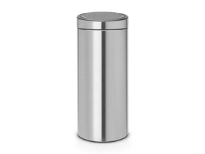 Papelera Brabantia touch bin - 30 litros - acero mate a prueba de huellas dactilares