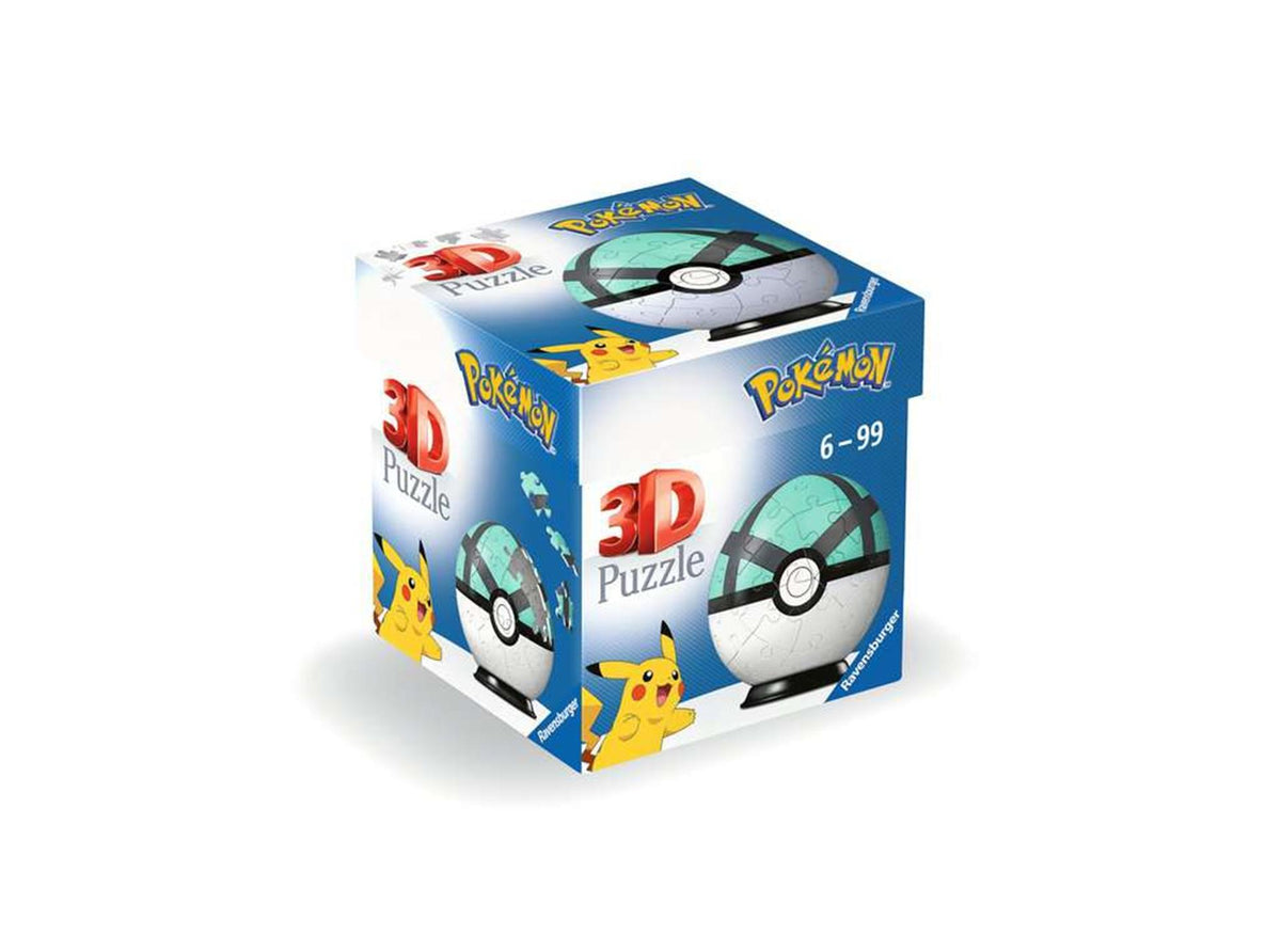Bola de red pokémon Ravensburger - rompecabezas 3d