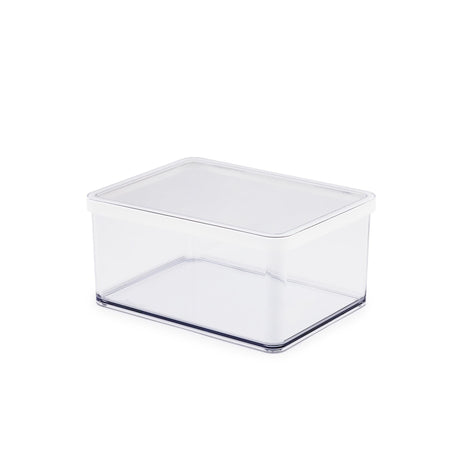 Cajas de conservación de alimentos Rotho loft - con junta de silicona blanca - caja para quesos de 2,25 litros - transparente