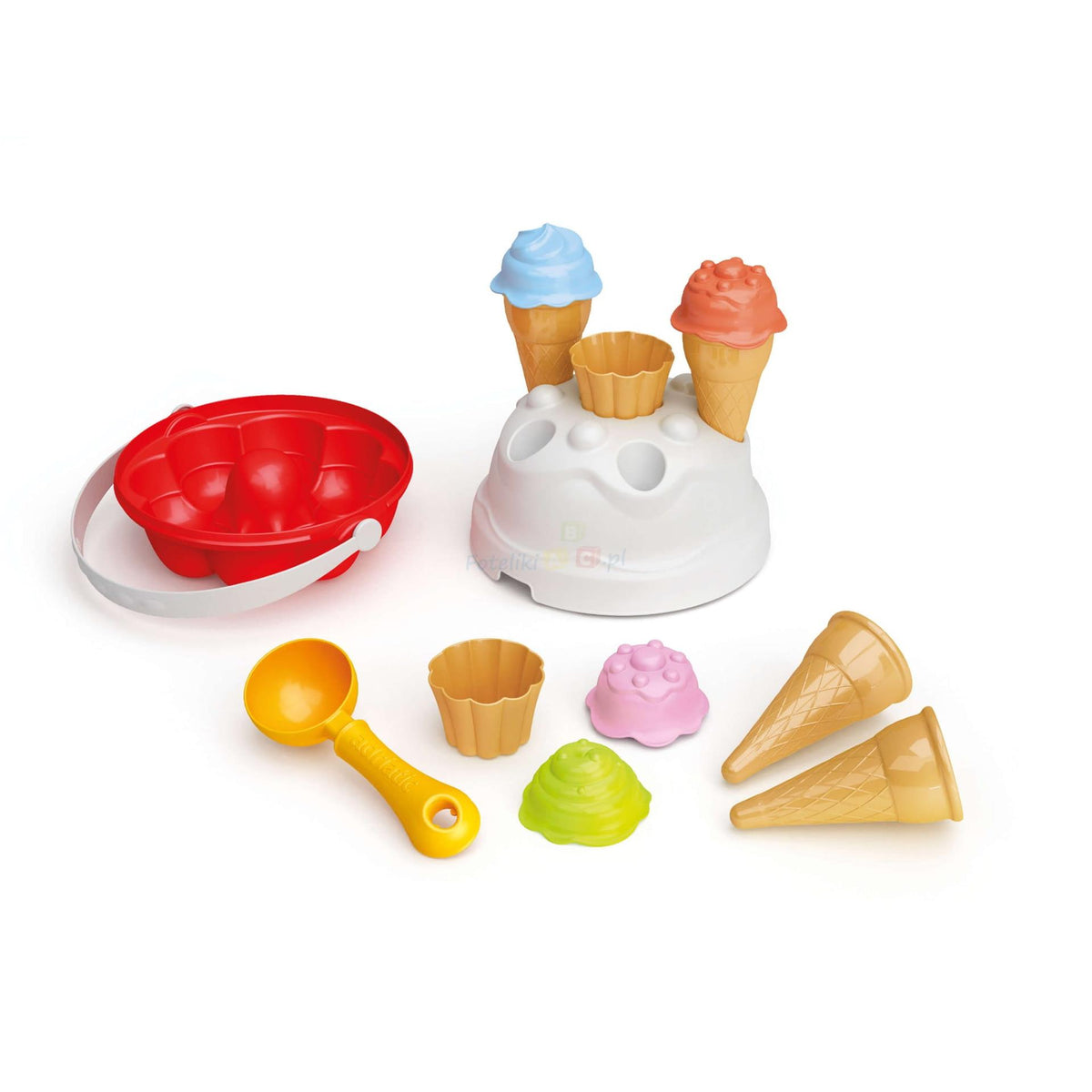 Juego de cubos adriáticos para tartas con conos de helado