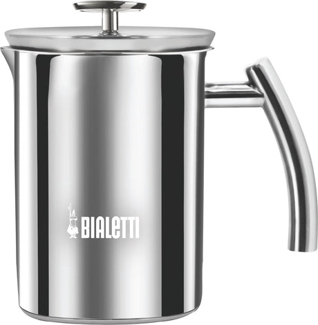 Bialetti cappuccinatore espumador de leche de inducción 330 ml - espumador de leche de acero inoxidable para inducción - espumador de leche manual - para capuchino latte macchiato