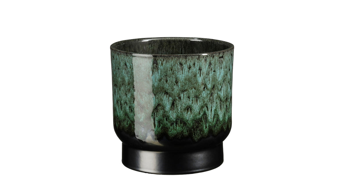 Thiago pot rond d.groen - h20xd22cm