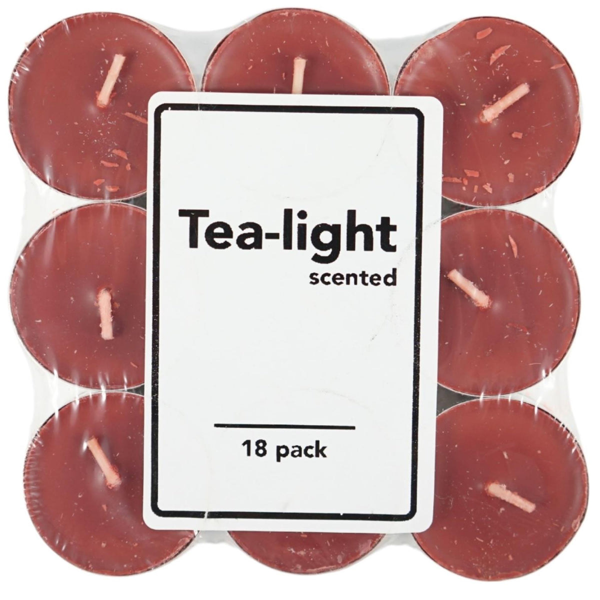 Velas de té perfumadas manzana canela 4 cm juego de 18 piezas