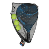 Adrenix set de pala de pádel con 3 pelotas - azul
