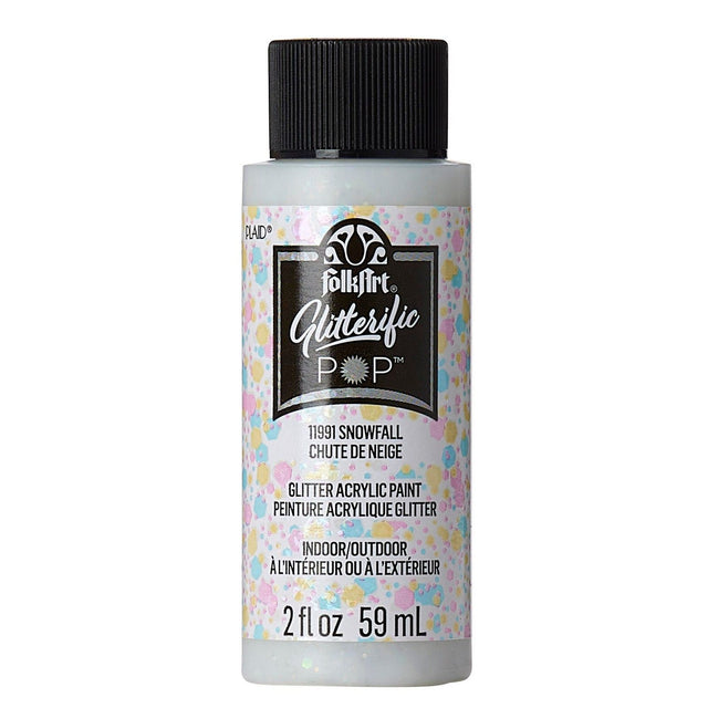 Folkart • pintura acrílica pop brillante nevadas 59ml