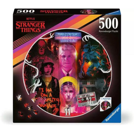Ravensburger rompecabezas redondo cosas extrañas 500 piezas