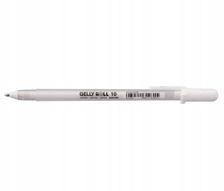 Bolígrafo gel gelly roll basic blanco sakura 10 0.5mm