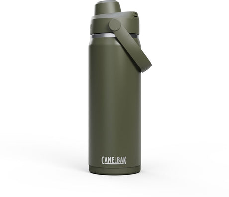 Botella para beber Camelbak thrive chug - 600 ml - acero inoxidable - con tapón de rosca - botella de agua aislante - verde