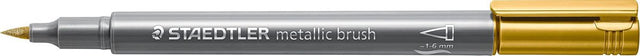 Staedtler - rotulador metálico con punta de pincel - dorado