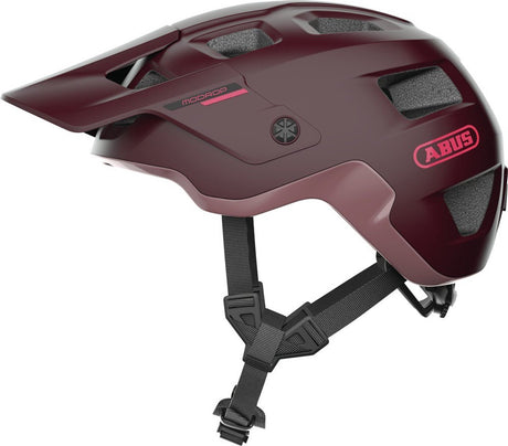 Casco de bicicleta Abus modrop wildberry rojo l - 57-61 cm - rojo - apto para uso en bicicletas de montaña - 360 g