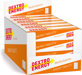 Multivitamínico Dextro Energy - 24 x 14 piezas - tabletas de dextrosa con 10 vitaminas - dextrosa - azúcares rápidos