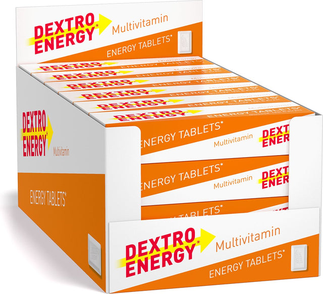 Multivitamínico Dextro Energy - 24 x 14 piezas - tabletas de dextrosa con 10 vitaminas - dextrosa - azúcares rápidos