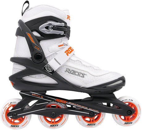 Roces icon x 80 patines en línea - patines en línea - blanco naranja - talla 38