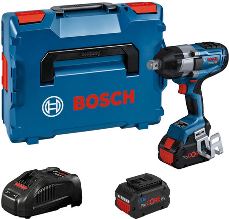 Atornillador de impacto Bosch professional gds 18v-1050 h - biturbo - con 2 baterías de 18v (8,0 ah) y cargador