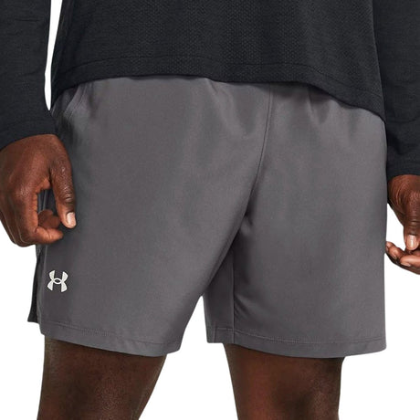 Under armour ua launch 7'' shorts heren sportbroek - grijs - wit s