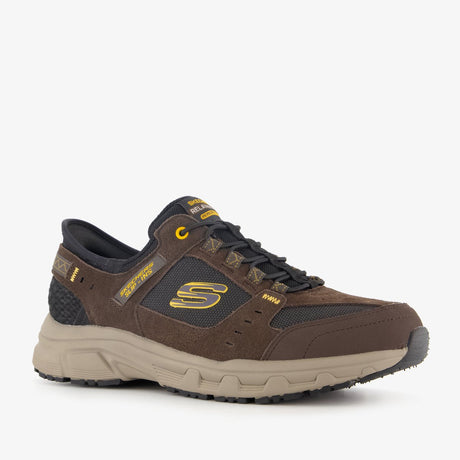 Skechers oak canyon - botas de montaña consistentes winne para hombre - marrón negro