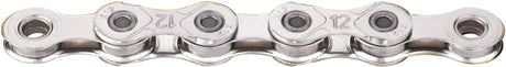 Cadena kmc x12 encerada 126 eslabones - plata
