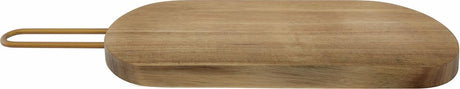 Tabla de cortar Point-virgule - tabla para servir de madera de acacia con mango de cobre - 40x12x2cm