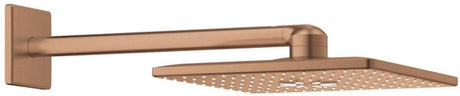 Grohe rociador de ducha tipo lluvia + brazo cuadrado cálido atardecer cepillado