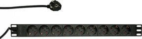 Regleta básica de 9 vías sin marca sin marca para gabinetes de servidor de 19 pulgadas - gabinete de servidor