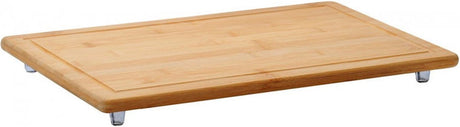 Kesper fsc® placa protectora para tabla de cortar de madera de bambú, con borde de albura | tabla de cortar | placa de cubierta de vitrocerámica | tamaño 50x28x4cm