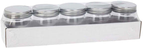 Koopman set de juguetes de tarros de almacenamiento con tapa multicolor 9x7cm 5 piezas.