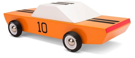 Coche de juguete de madera Candylab GT10: diseño de muscle car americano.