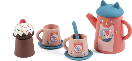 Lilliputiens - juego de té para el baño - la gata Jeanne