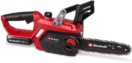 Motosierra a batería Einhell ge-lc 18 25-1 li kit - power x-change - 18 v li-ion - longitud de la hoja: 25 cm - máx. longitud de corte: 23 cm - velocidad de la cadena: 4,5 m s - incl. 1x batería de 2,5 ah y cargador