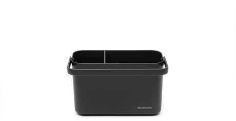 Organizador de encimera junto al fregadero de Brabantia - con soporte para paños de cocina - gris oscuro