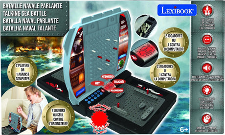 Acorazado electrónico parlante iluminado Lexibook - 1 a 2 jugadores (fr en es pt)