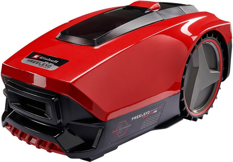 Robot cortacésped a batería profesional Einhell freelexo smart 750 lcd+ - power x-change - 18 v li-ion - conexión inteligente - control por aplicación - superficie de césped recomendada: hasta 750 m² - modo segunda zona - incl. kit de instalación