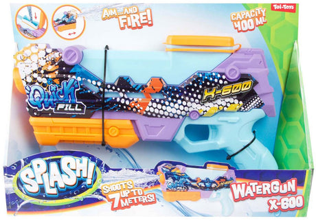 Pistola agua salpicadura llenado rápido x600
