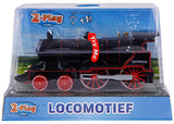 Locomotora de fundición a presión de 2 juegos con luz y sonido, 14 cm
