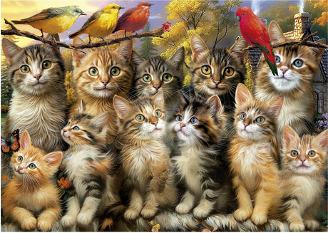 Educa rompecabezas gatos y pajaros Puzzle de animales de 500 piezas.