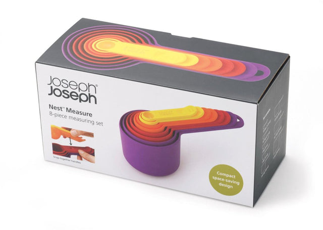 Cuchara medidora nido Joseph Joseph - tazas medidoras - juego de 8 piezas - mezcla de colores brillantes