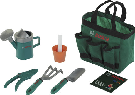 Klein Toys Bosch Garden Bolsa de jardín de 6 piezas - Juguetes - Incl. varios accesorios de jardín - verde