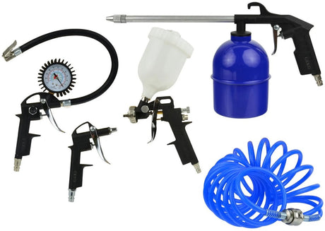 Juego de accesorios para compresores de aire Geko - 5 piezas - uso versátil