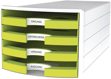 Cómoda Han - impulsos - 4 cajones - limón blanco - ha-1013-50