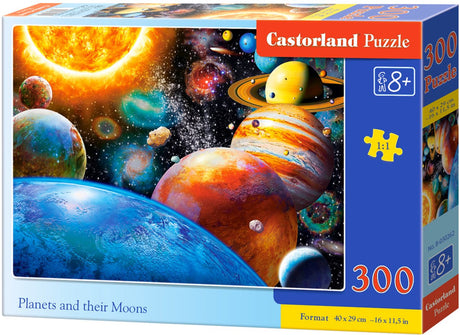 Planetas Castorland y sus lunas – rompecabezas – 300 piezas – educativo – calidad premium